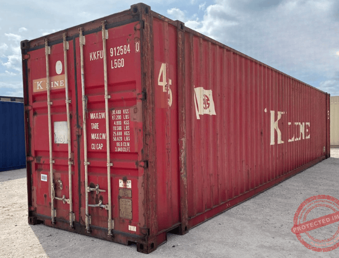 45′ High Cube Wind & Watertight Shipping Containers