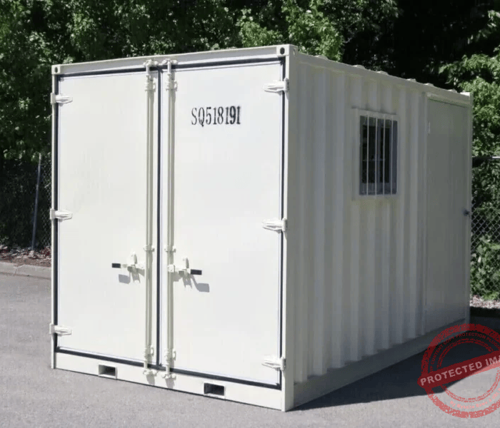 NEW 12ft Shipping Storage Container w/Side Door+Window