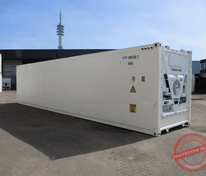 40ft High Cube Used Refrigerated Container with Brand New Thermo King Motor