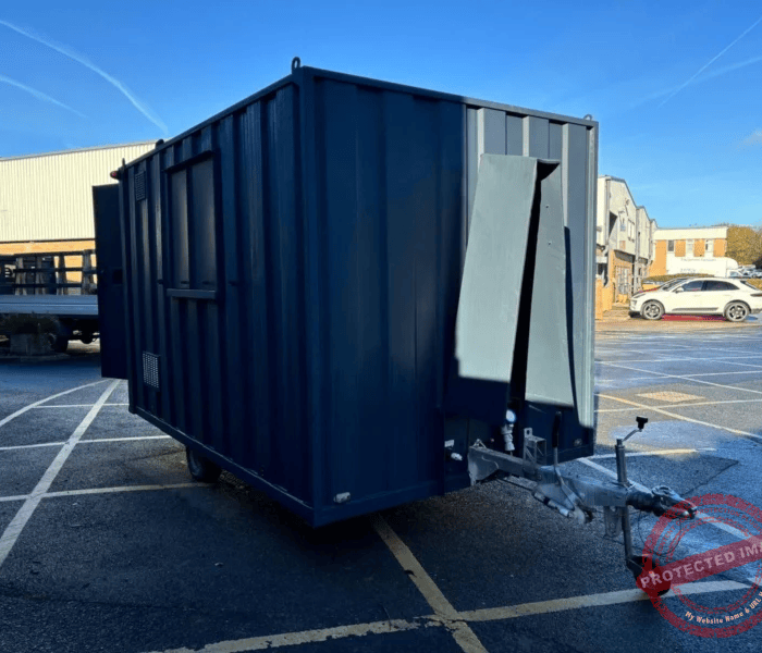 12ft by 8ft mobile container with generator excellent condition towable