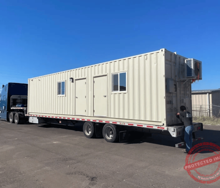 40ft Shipping Container Office with ADA Restroom
