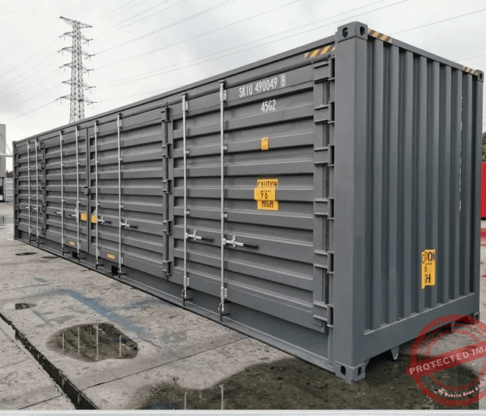 New 40ft HC OS Container – Full Side Opening -One Trip