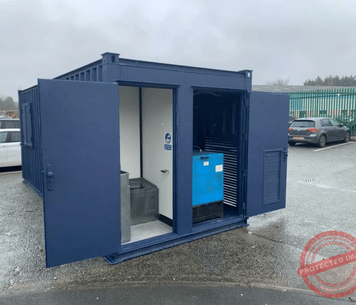PORTABLE 21FT X 9FT WELLFARE UNIT WITH GENERATOR