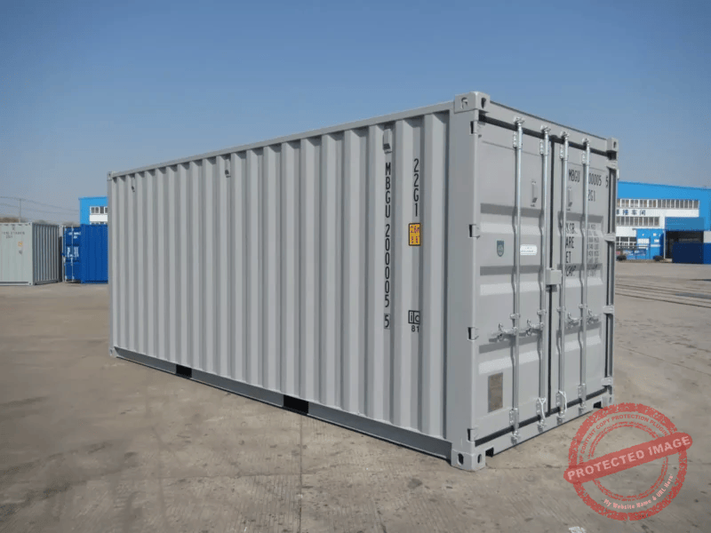 Grey New build 20ft Shipping Container - Image 10