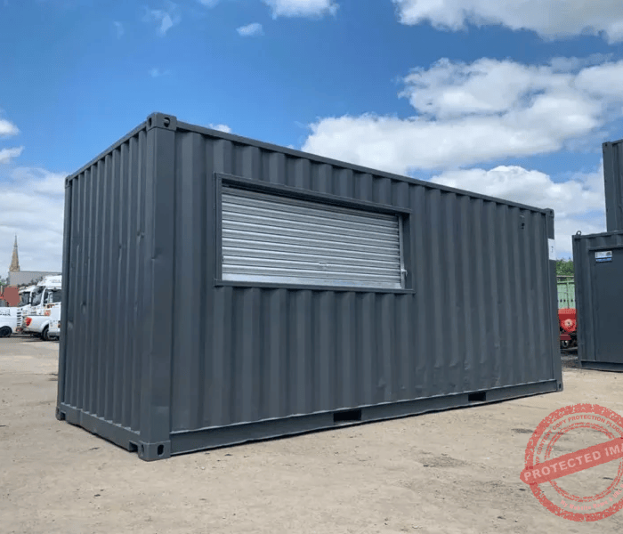 20ft x 8ft Kiosk/Shop Shipping container