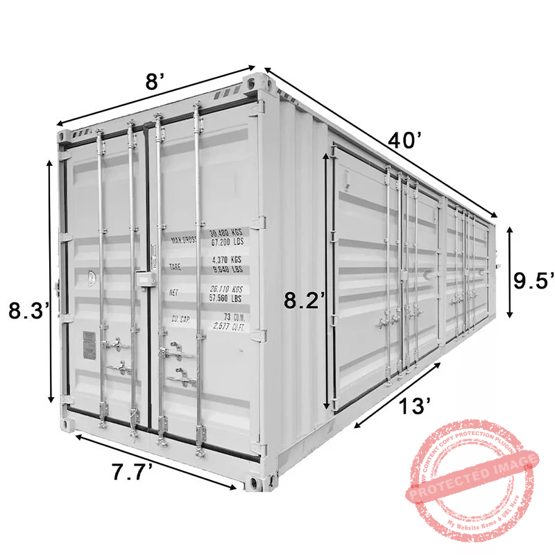40ft Shipping Container With 4 Side Doors - Image 19