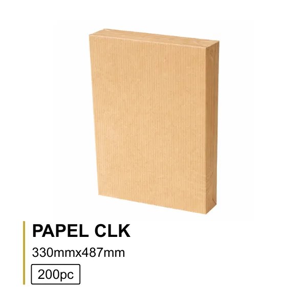 PAPEL CLK 33x487 CASTANHO (200Folhas)