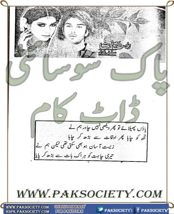 Zeesat Kay Safhat By Salma Ghazal