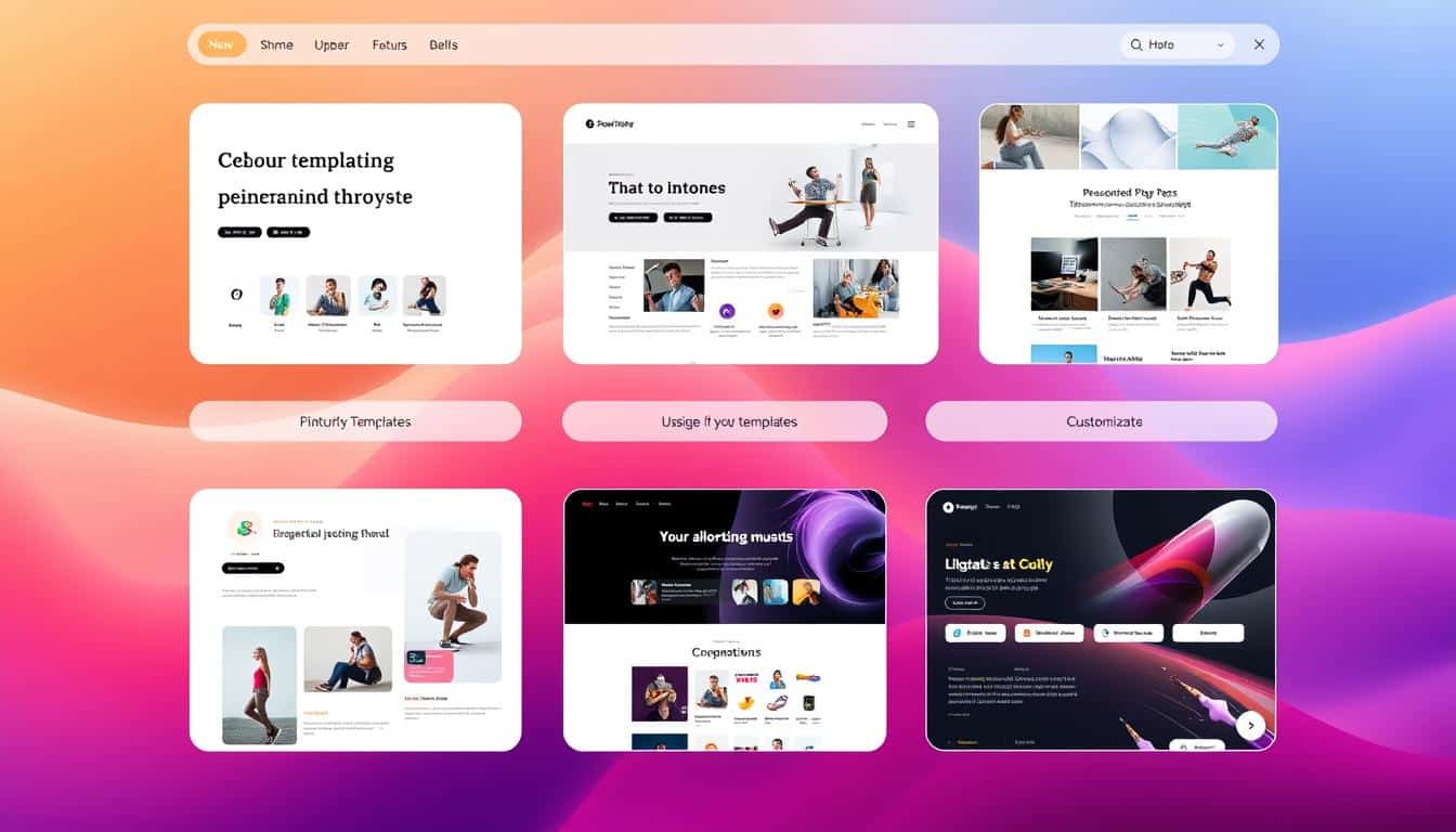 Generate an image of an AI-powered website builder interface.