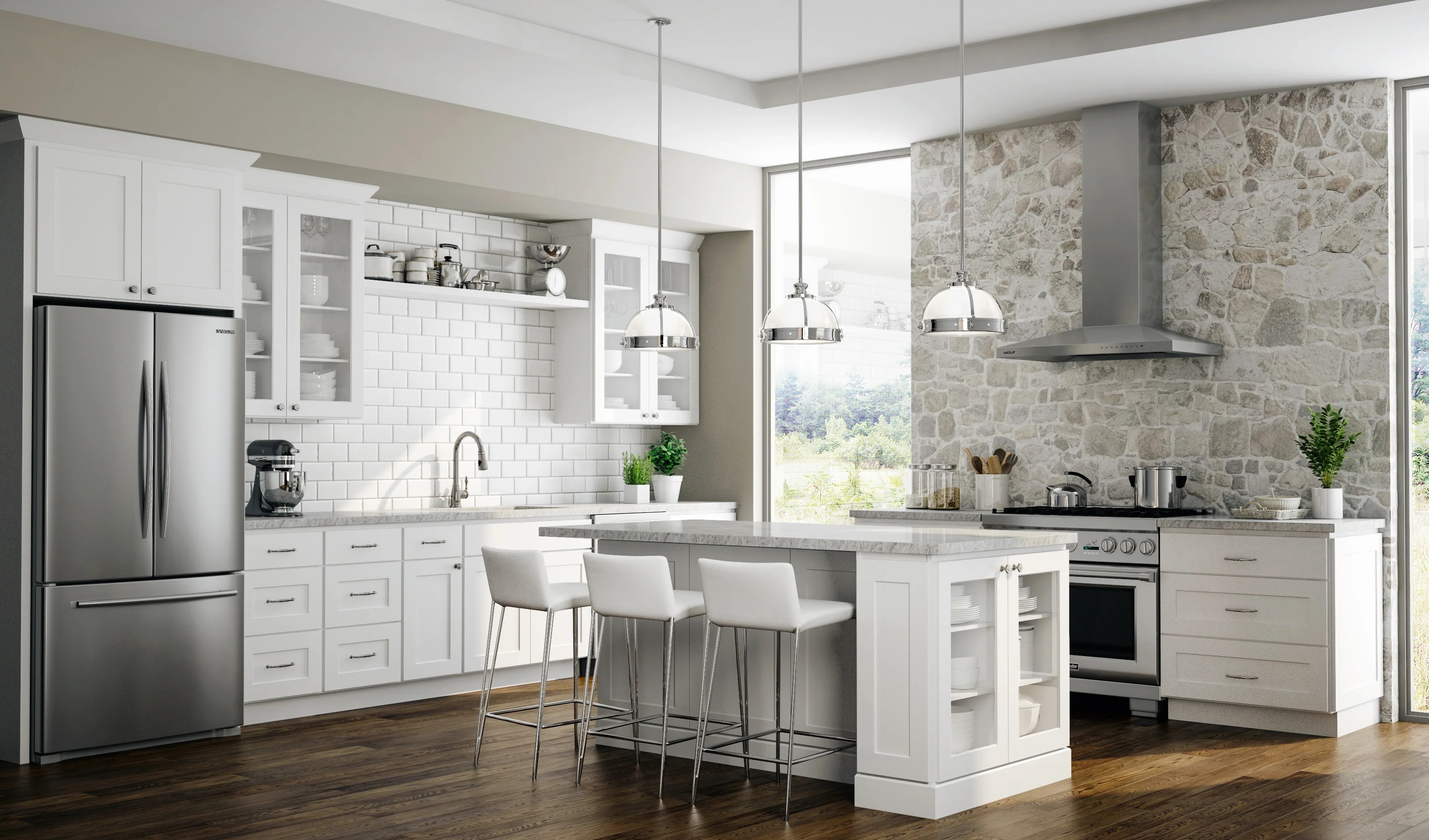 What are the standard sizes of kitchen cabinets and appliances?