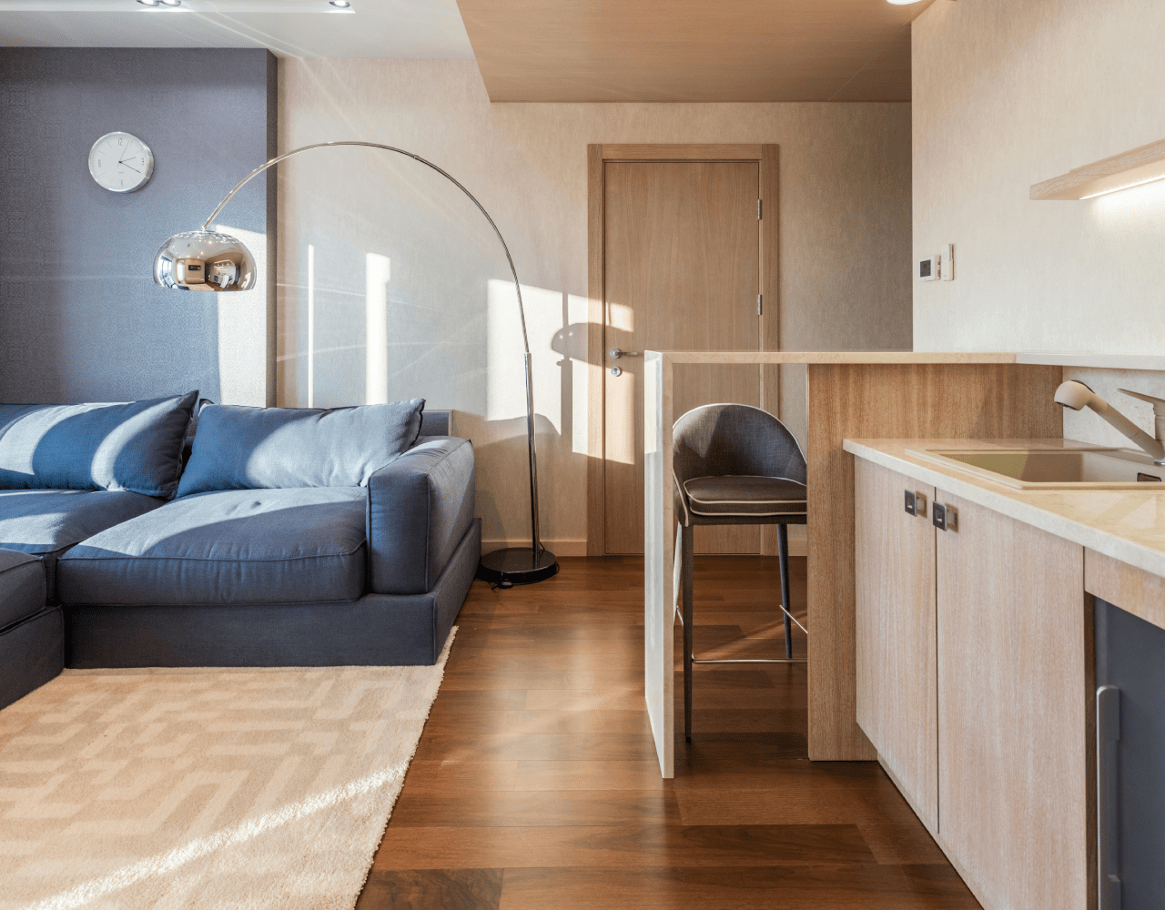 Flooring repair project for damaged flooring in NJ home. Wooden flooring.