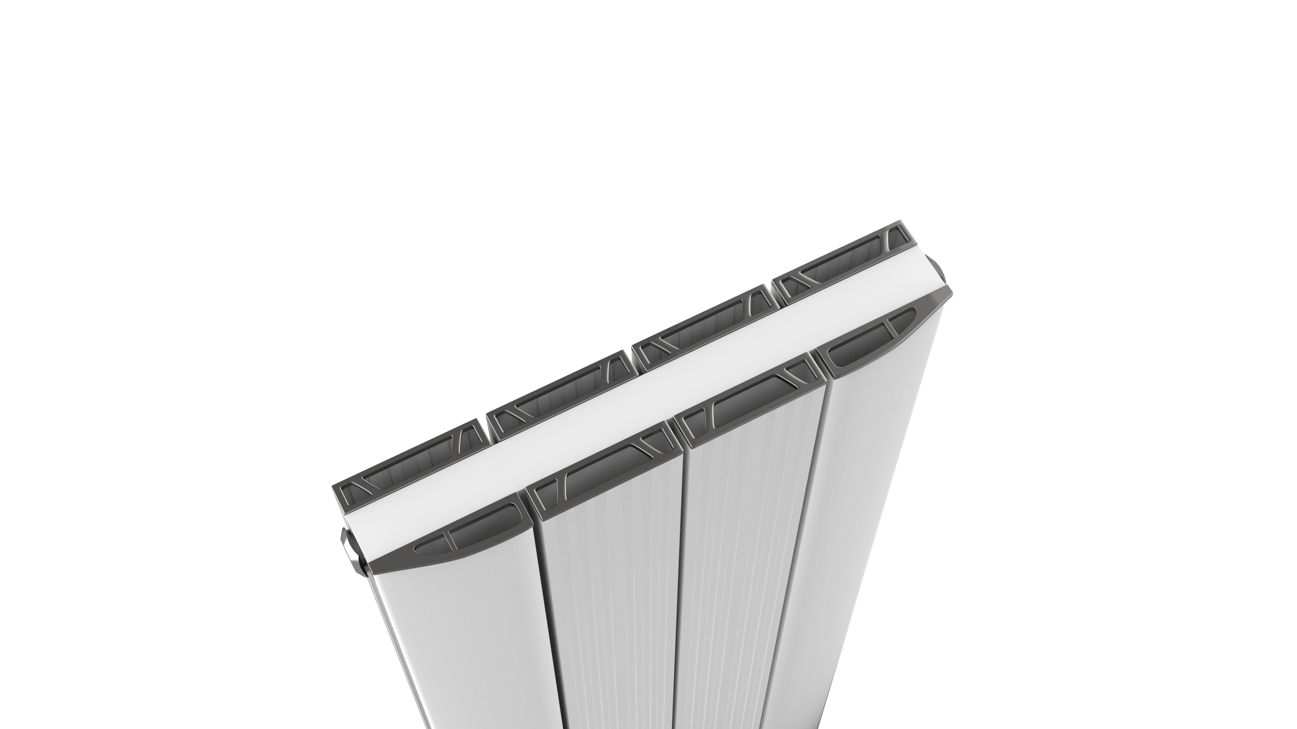 Jupiter Four Panel White Radiator 1800 x 375