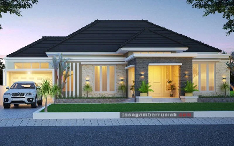 7 desain rumah klasik modern 1 lantai