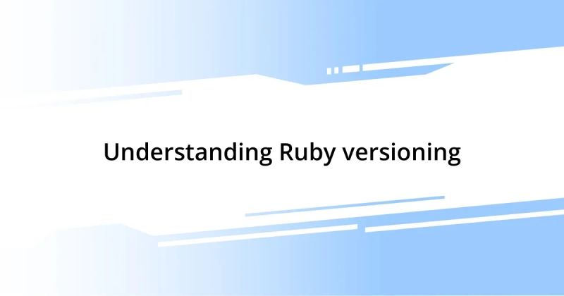 How To Manage Your Ruby Versions - Dark Arts - Creative Ultra HD Collection
