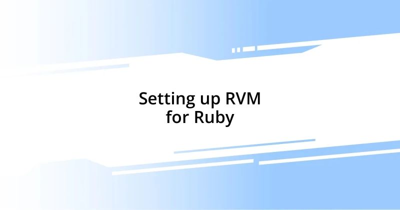Ruby Versioning With Ruby Version Manager Rvm By Lorna Tumuhairwe - Ultra HD City Design - 8K