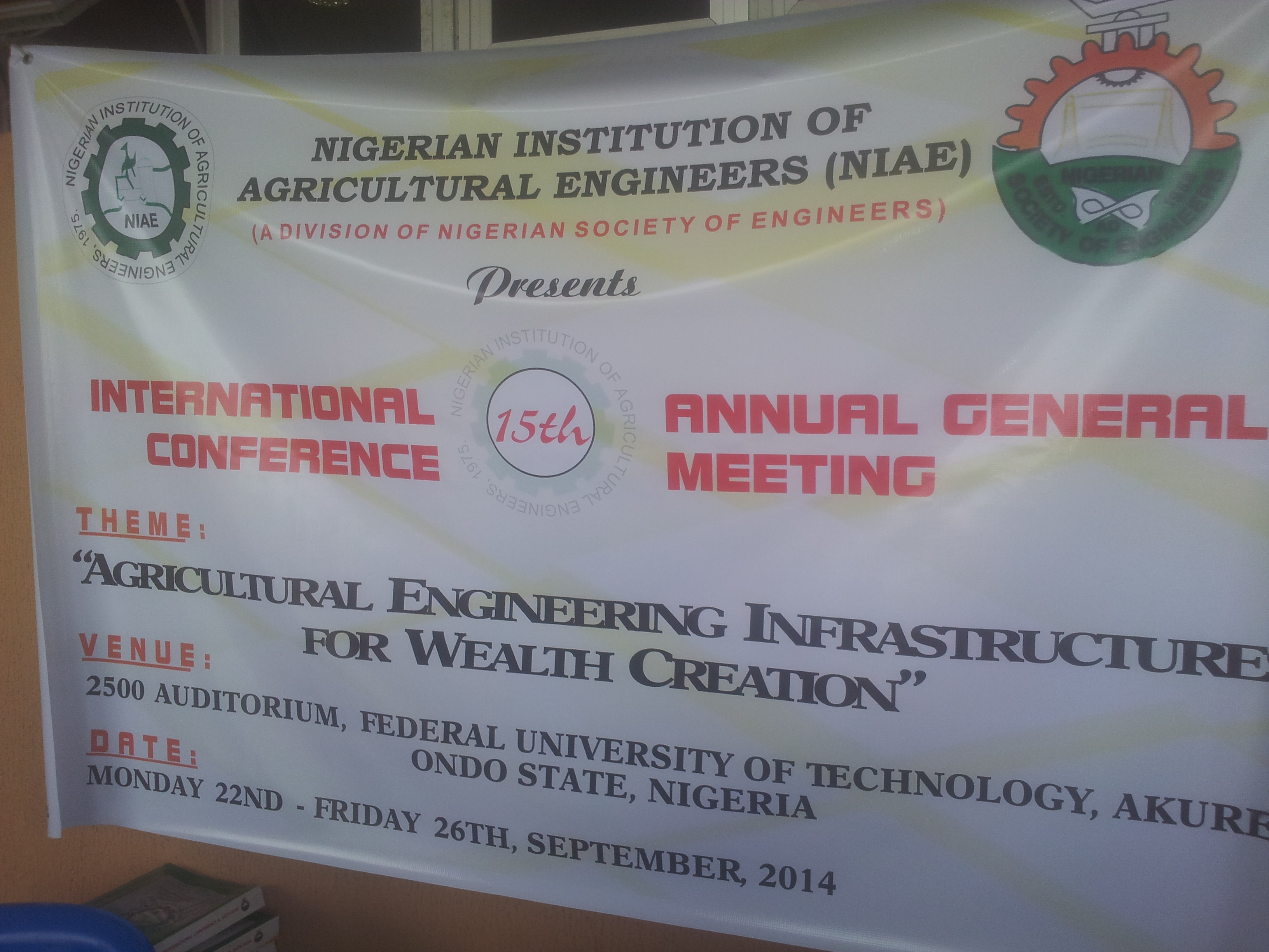 Nigeria Institution Of Agricultural Engineers Niae