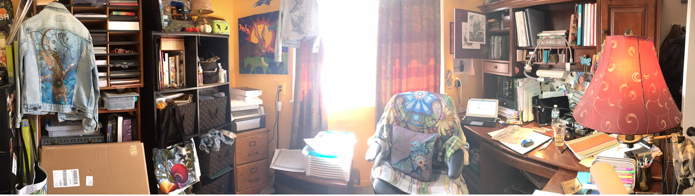 Ruby Charm Colors art studio space