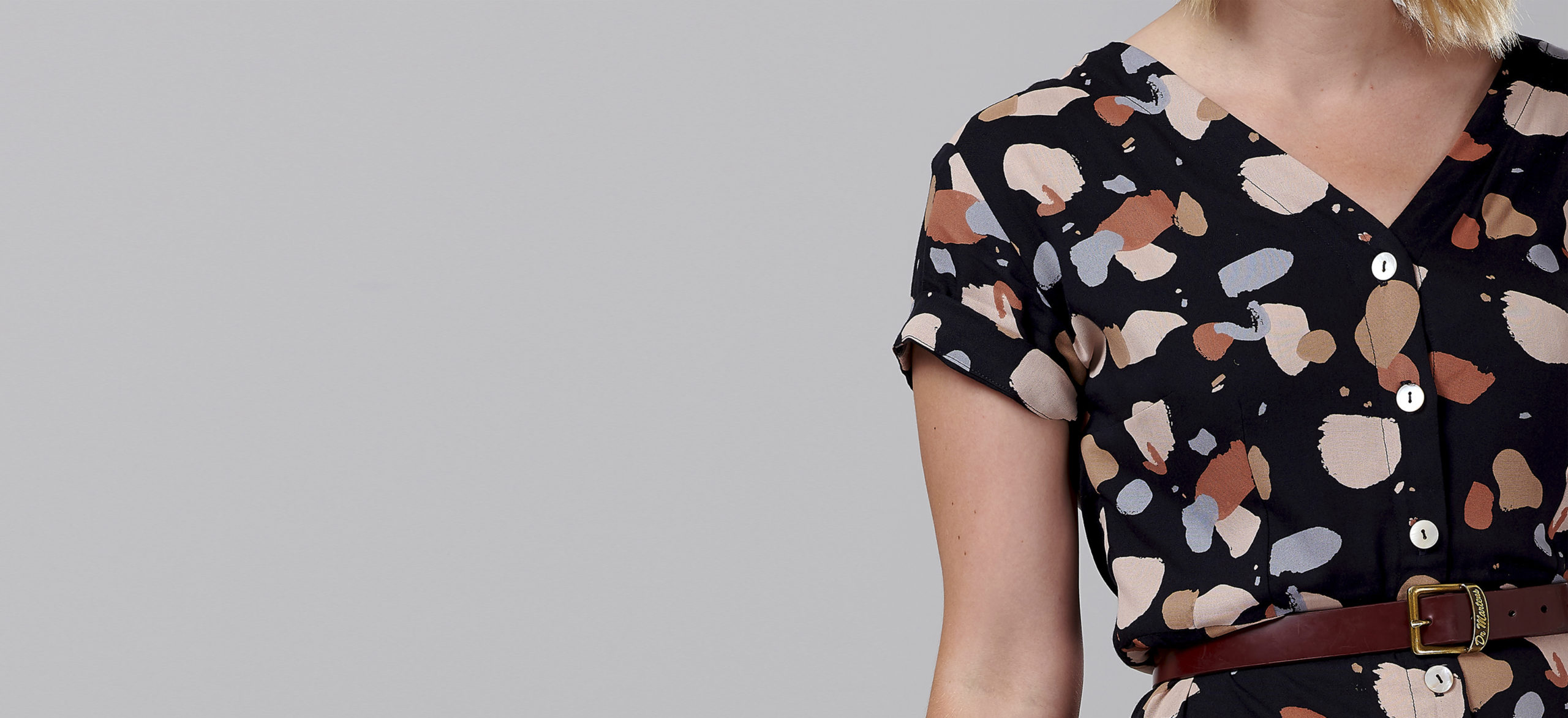 Sewing Self-Drafted Dress