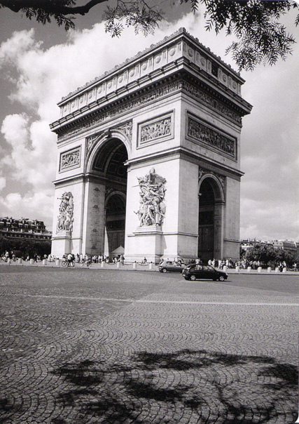 l'arc de Triomphe à Paris