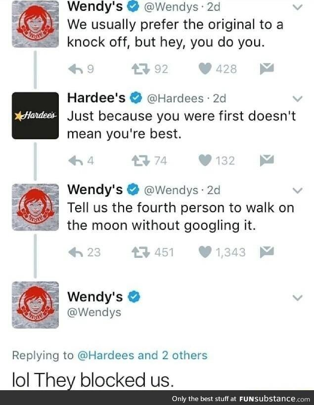 Comebacks for haters funny insults and comebacks savage comebacks . Wendyâs Twitter Flame-Broils People With Savage Roasts (22 Tweets)