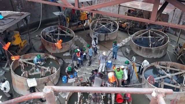 Grouting of padma bridge