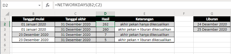 Ms Excel : Rumus Fungsi Date and Time - RumusHitung.Com
