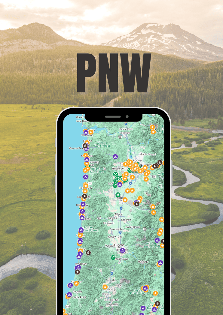 Free Portland PNW Map With Attractions Runaway Ann Pacific Northwest Map 2 