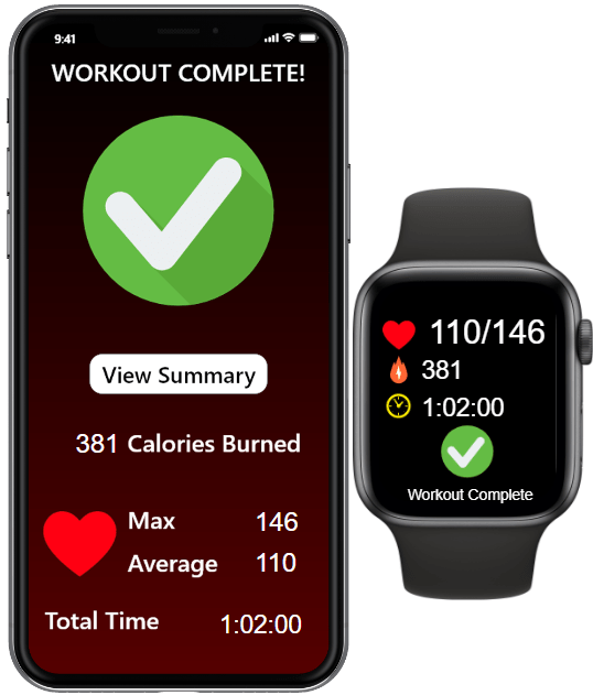 Workout Complete Screen