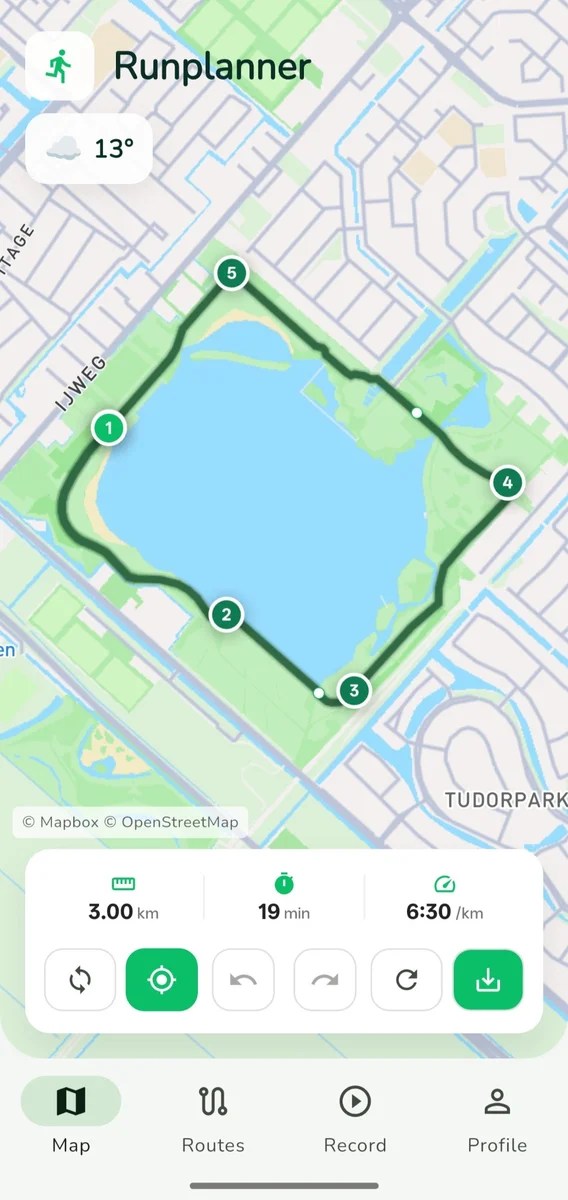 Runplanner Free Running Route Planner With Navigation Map Screen.webp