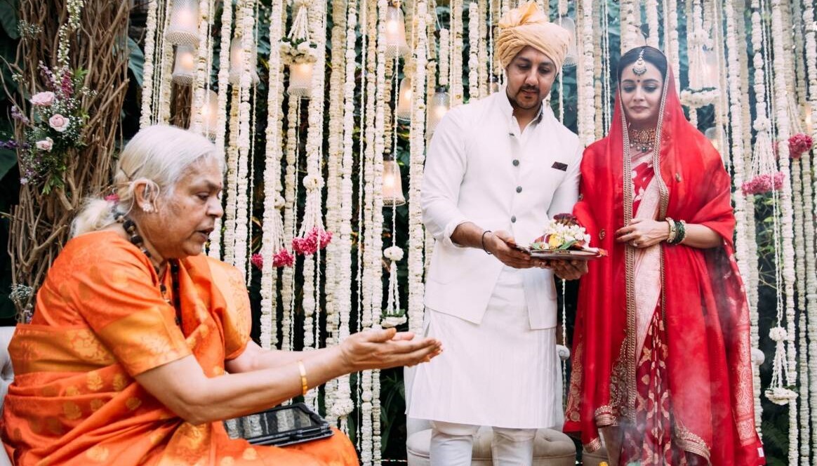Dia Mirza and Vaibhav Rekhi’s wedding solemnized by a woman priest 1