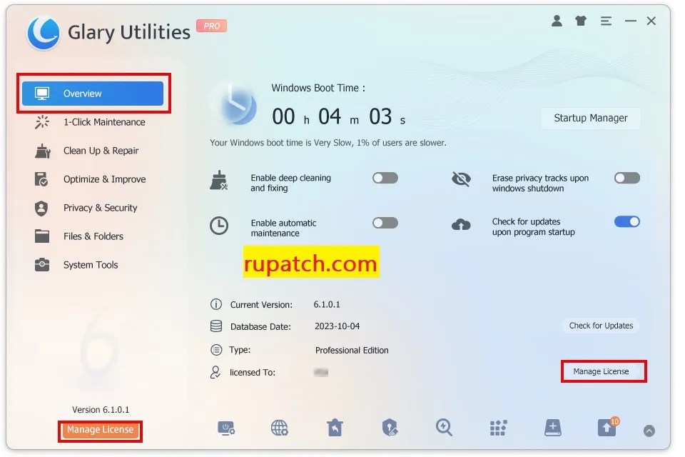 Glary Utilities PRO 6.6.0.9 Кряк