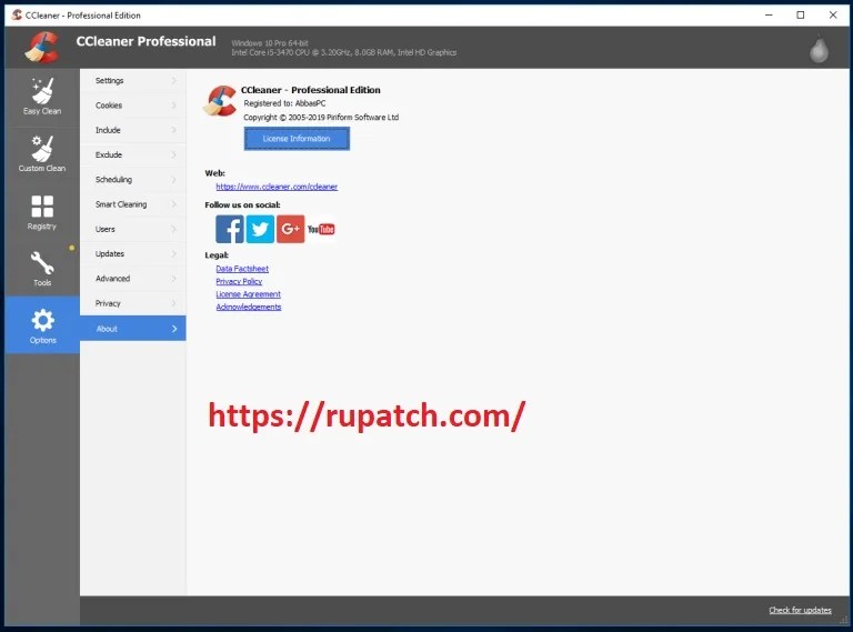 CCleaner скачать кряк v6.19.10858