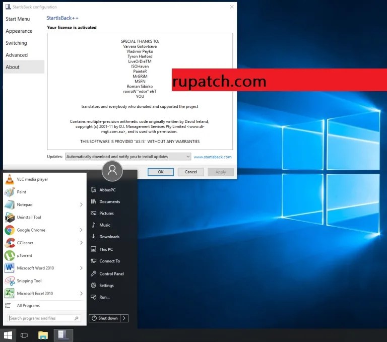 StartIsBack++ 2.9.19 Full Кряк
