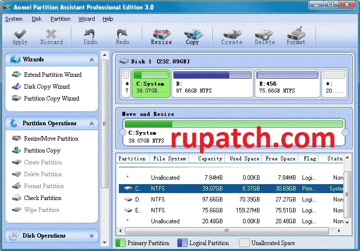 Aomei Partition Assistant 2024 Кряк