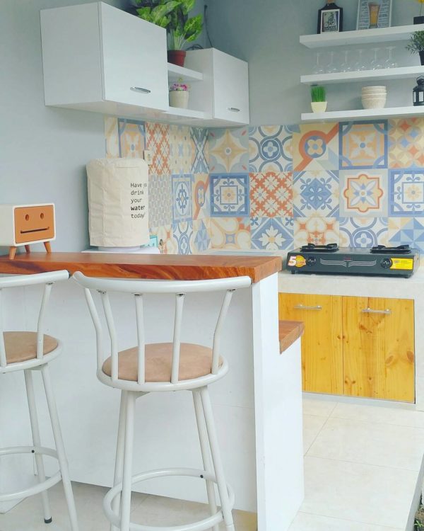 Nah, mari simak 8 tips membangun . 15 Desain Dapur Sederhana Tanpa Kitchen Set Rapi Dan Nyaman