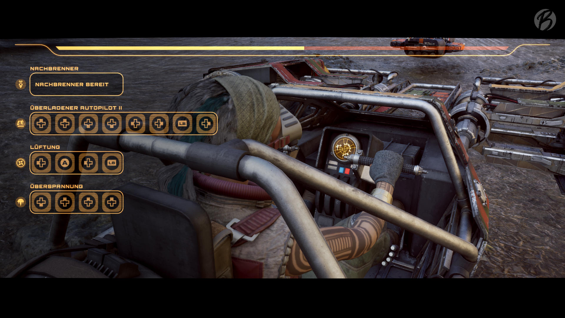 STAR WARS: Galactic Racer - Je mehr Systeme verbaut sind, desto komplizierter der Startvorgang.