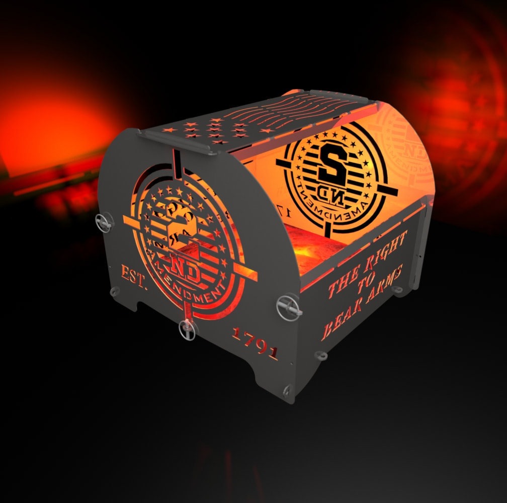 2nd Amendment theme fire pit