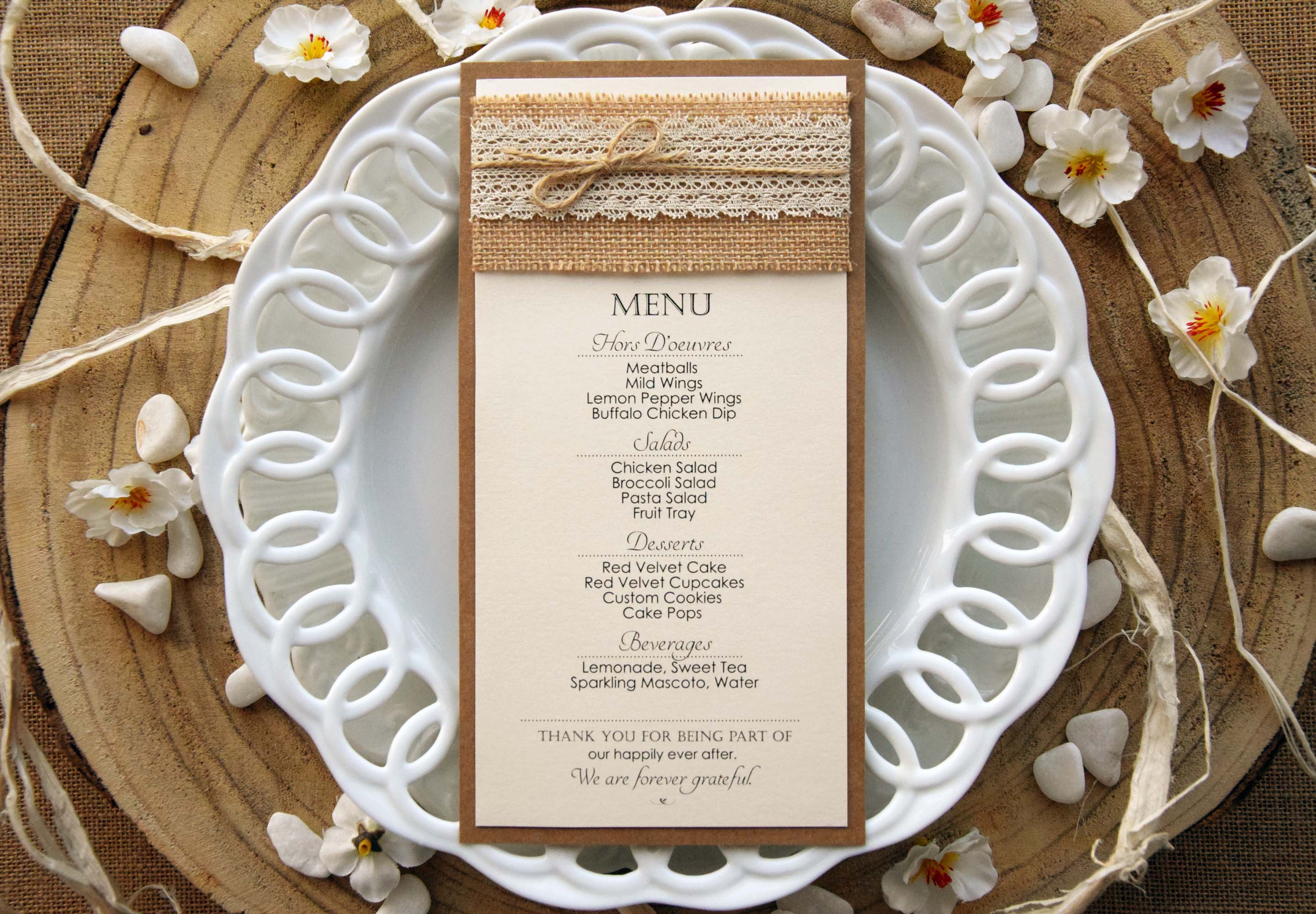 RusticLaceWeddingDinnerMenuMN0