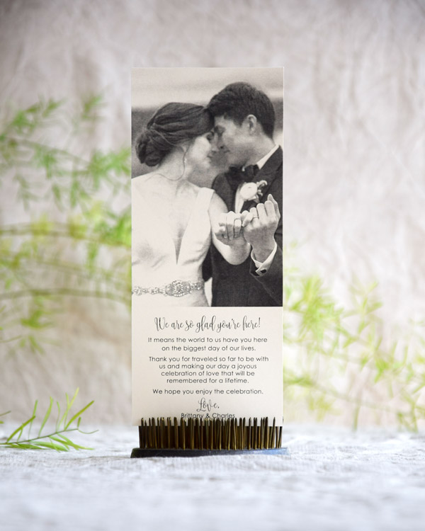 Rustic Wedding Program