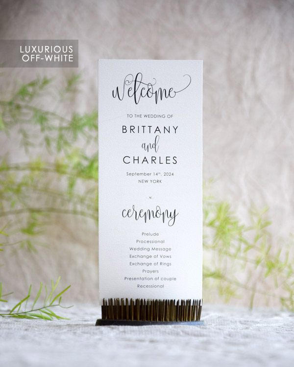 Rustic Wedding Program