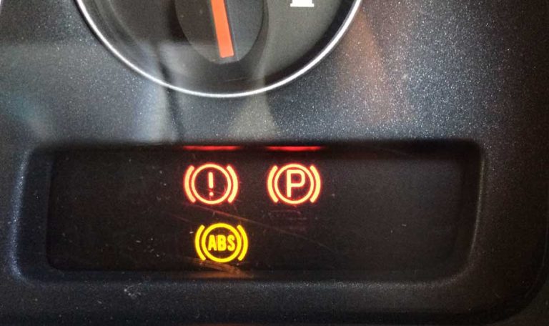 Brake system warning light