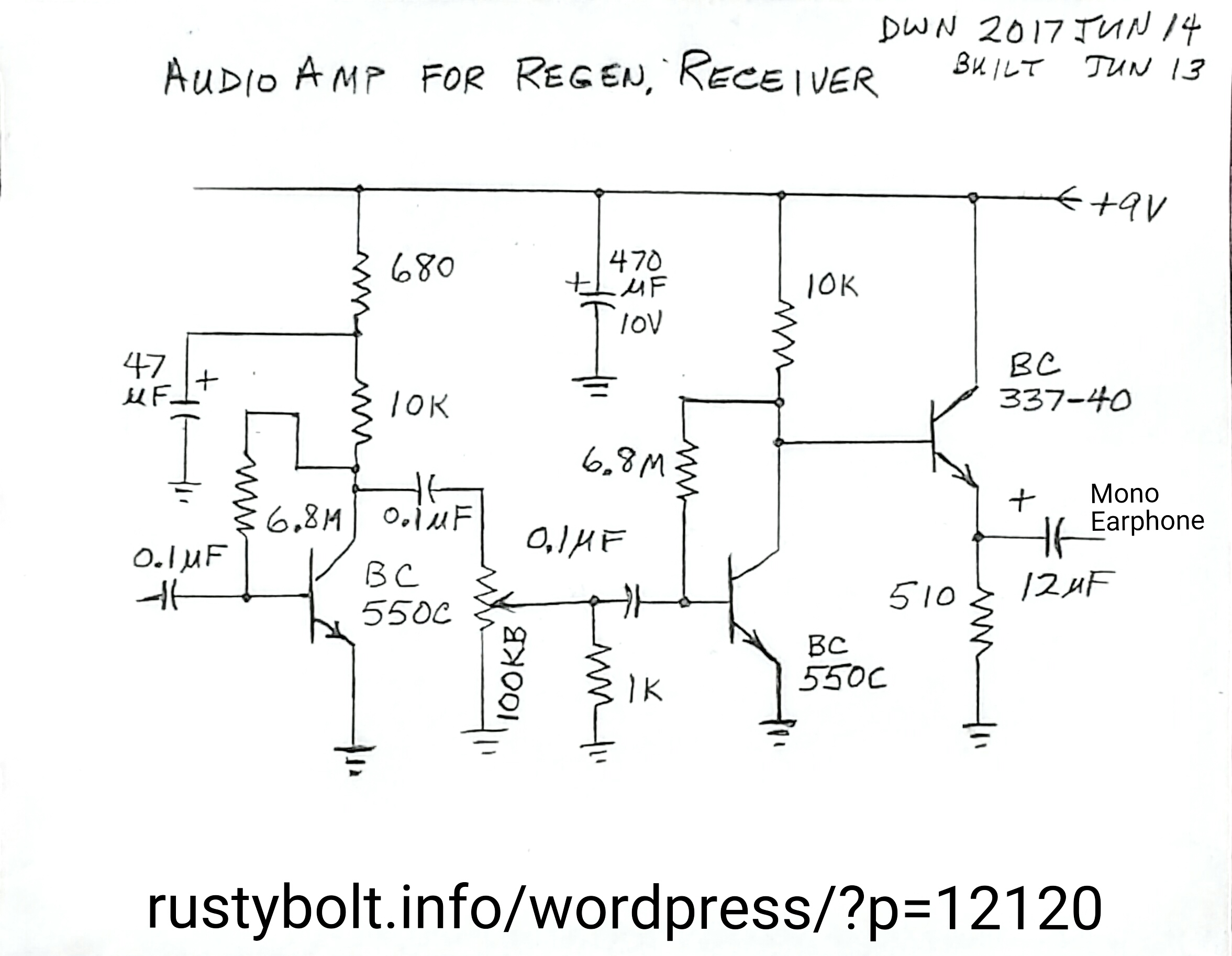 2017 06 13 Another Regen Receiver Built Success