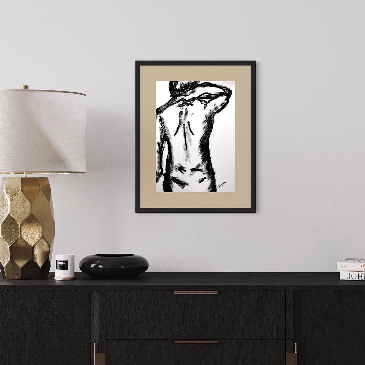 On this day [Acrylic on paper, approx. 30 x 42 cm, optional framing included in the price]