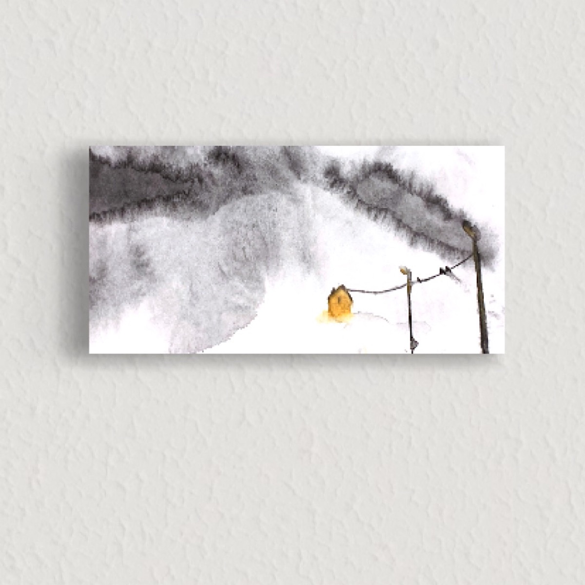 Konfirmasjon? Gråværsfugler | Confirmation. Grey weather birds [Signed Art Print, 20 x 9,5 cm]