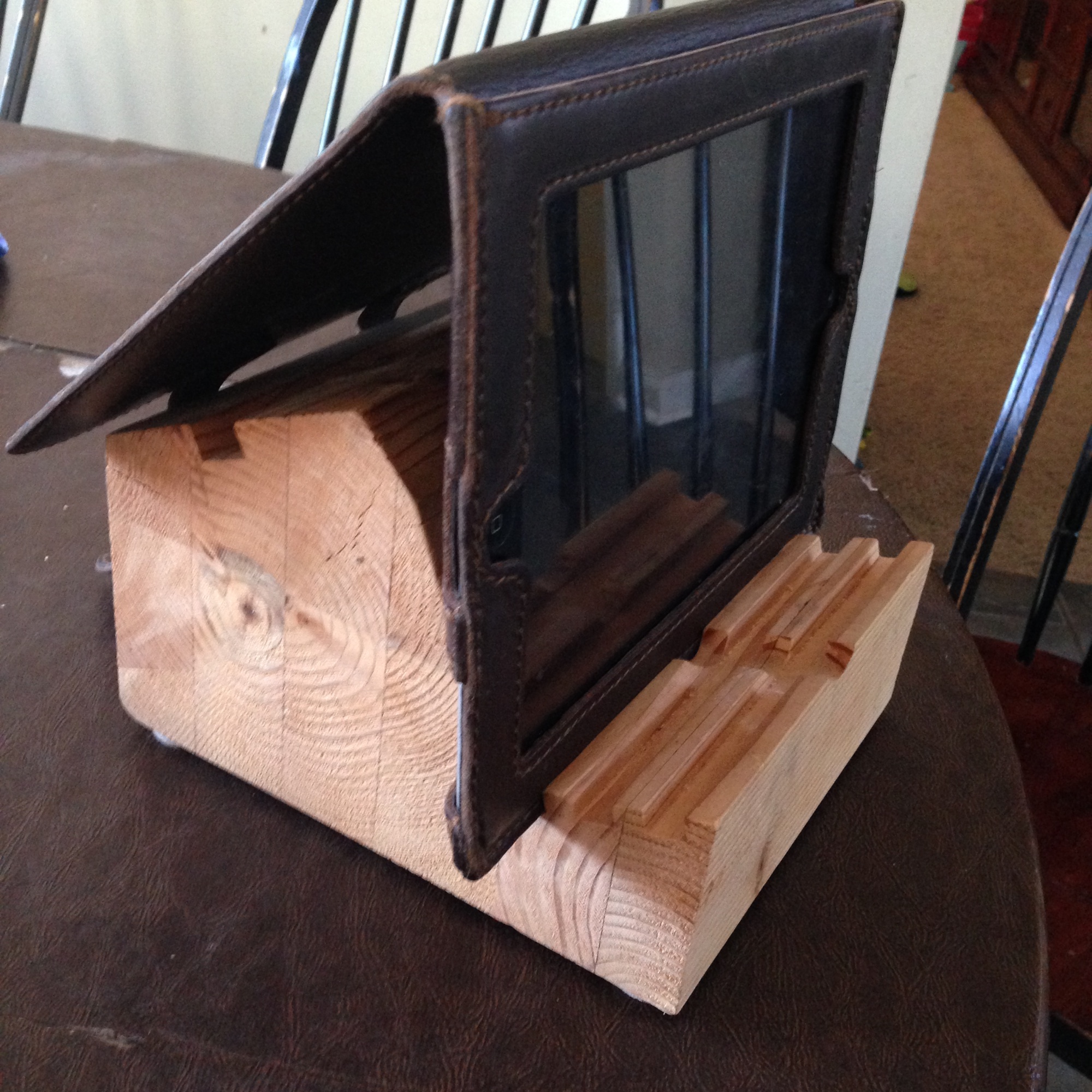 Chair rungs in iPad sceen