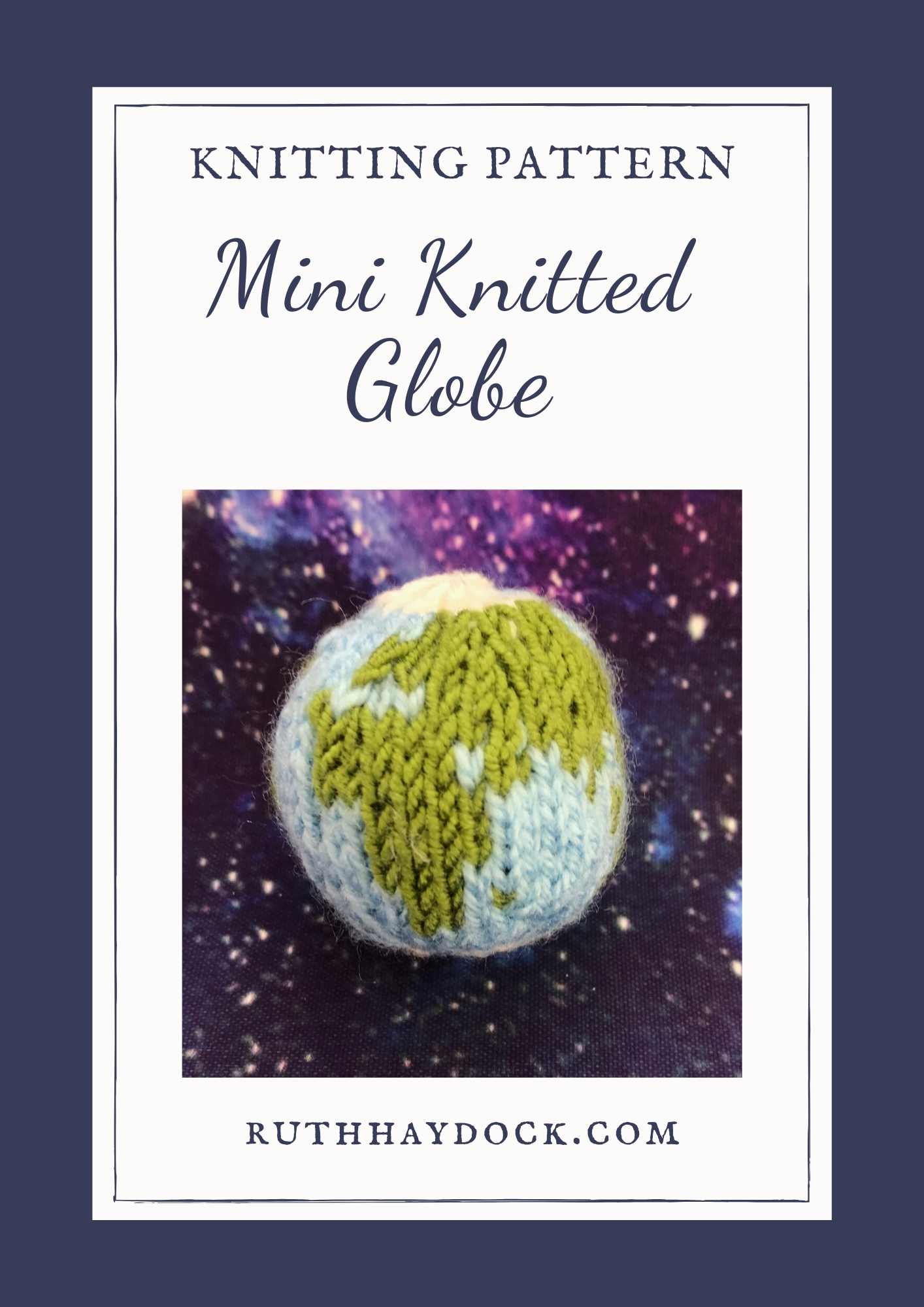 Mini Knitted Globe Pattern Ruth Haydock