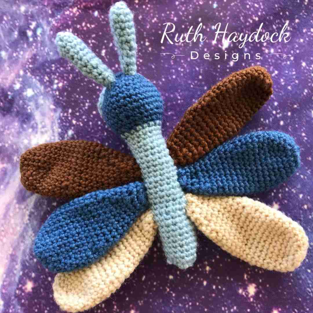 Cosmic Caterpillar and Butterfly Crochet Pattern Ruth Haydock 3
