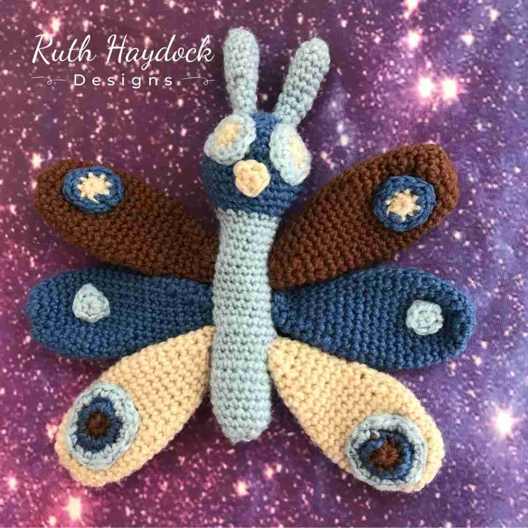 Cosmic Caterpillar and Butterfly Crochet Pattern Ruth Haydock 4