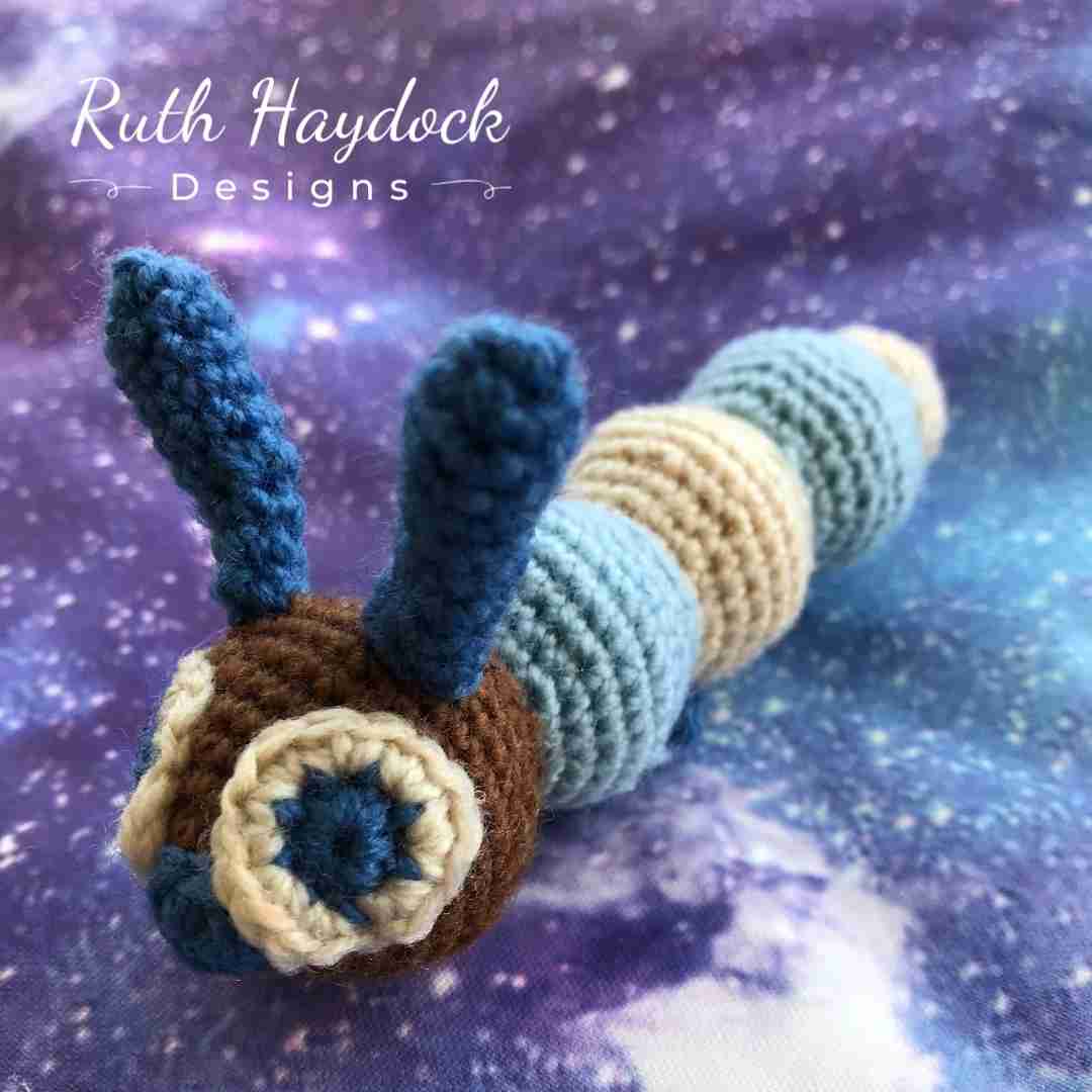 Cosmic Caterpillar and Butterfly Crochet Pattern Ruth Haydock 5