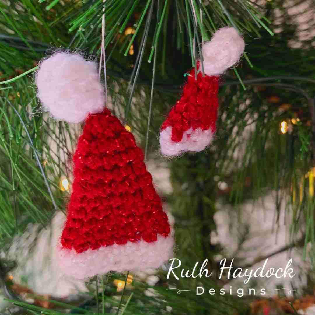 Santa Hat Tree Decoration Ruth Haydock 2